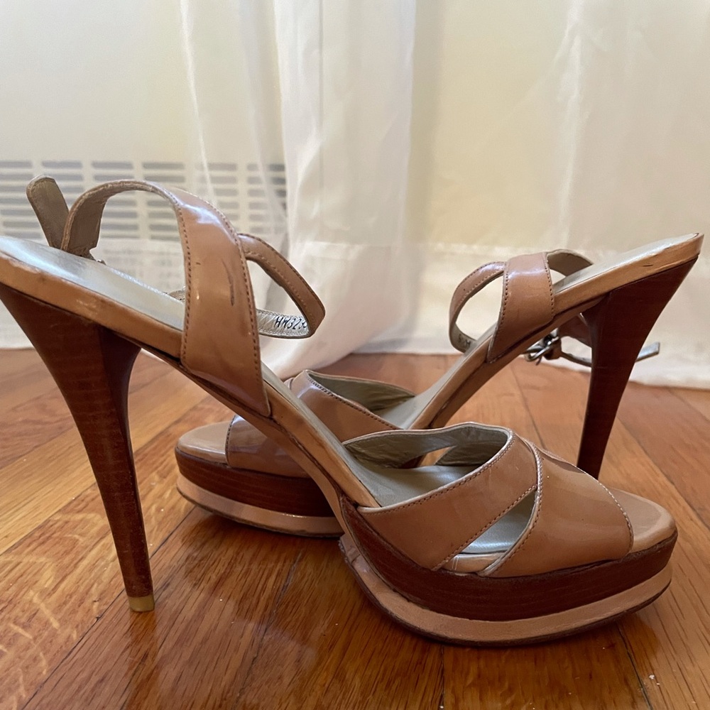 Stuart Weitzman Leather Slingback Sandals